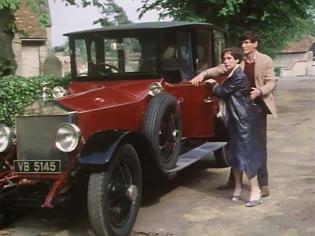 Why Didn’t They Ask Evans? Article Photo - Another shot of Francesca Annis and James Warwick in Upper Church Street as they get out of their car