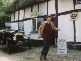 Why Didn’t They Ask Evans? Article Photo - James Warwick outside The Pitchings, turned into the “Orient Café”