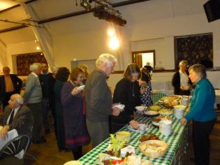 Church Supper 2012  Pudding table