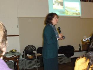 Church Supper  The vicar, Rev'd Margot Hodson