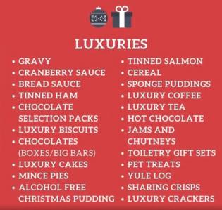 Luxuries for Reverse Advent Calendar