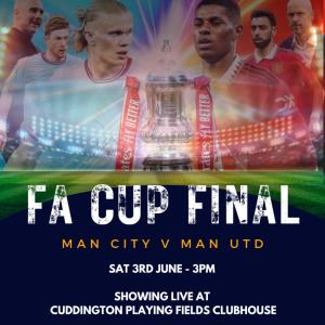 FA Cup Final showing live at the Clubhouse Article Graphic