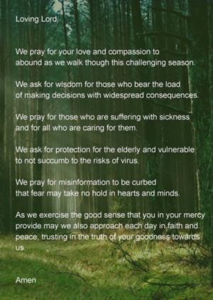 A Prayer for Challenging Times Article Graphic