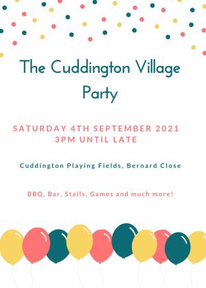 Village Party – Saturday September 4th from 3pm Article Graphic