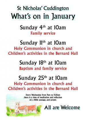 Sundays at 10.00 in January Article Graphic