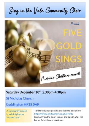 Sing in the Vale Matinee Community  Concert  Article Graphic