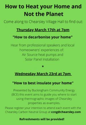 Energy Aware Events in Chearsley Article Graphic